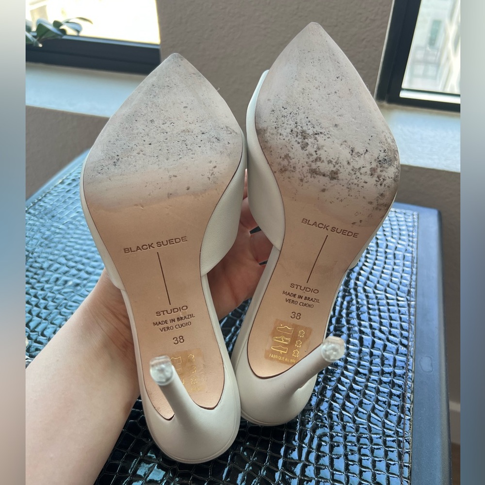 REVOLVE White Heeled Mules - Picture 10 of 10